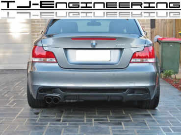 TJE Carbon Heckdiffusor passend für BMW 1er E82 E88 Coupe Cabrio nur mit M-Paket Heck