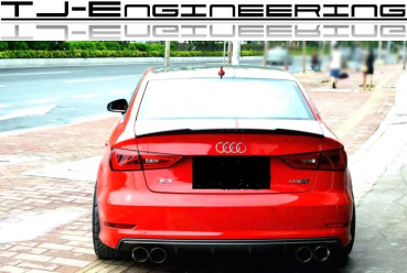 TJE Carbon Heckspoiler passend für Audi A3 8V, S3 Limousine