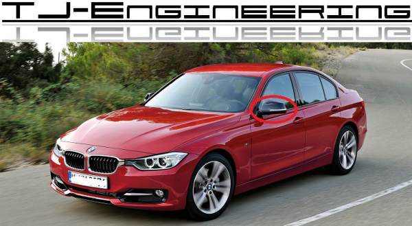 BMW 1er F20 F21, 2er F22 F23, 3er F30 F31 F34, 4er F32 F33 F36 Spiegelkappen Schwarz Glänzend Nachrüstung