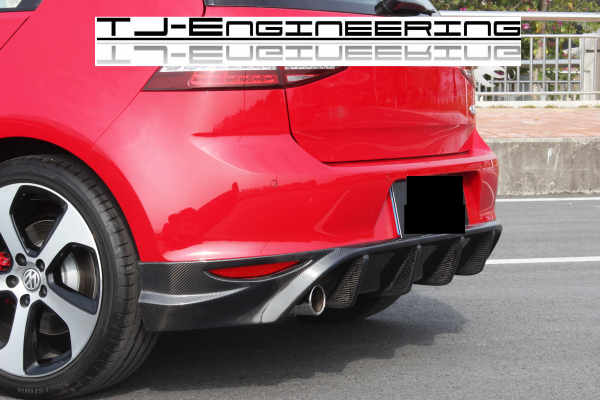 TJE Carbon Heckdiffusor Heckansatz passend für VW Golf VII GTI