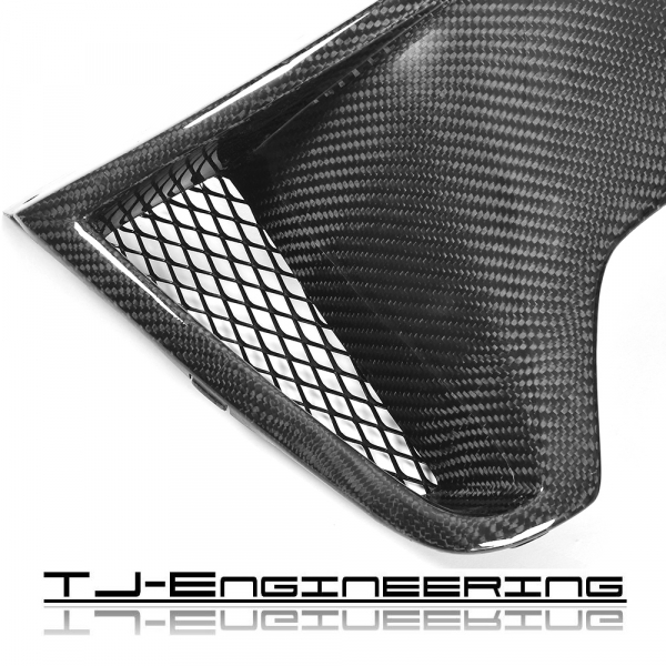 TJE Carbon Heckdiffusor passend für BMW 4er F32, F33, F36 - Auspuff links